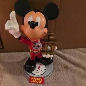 Mickey Mouse Racing Figurine - Red and Black